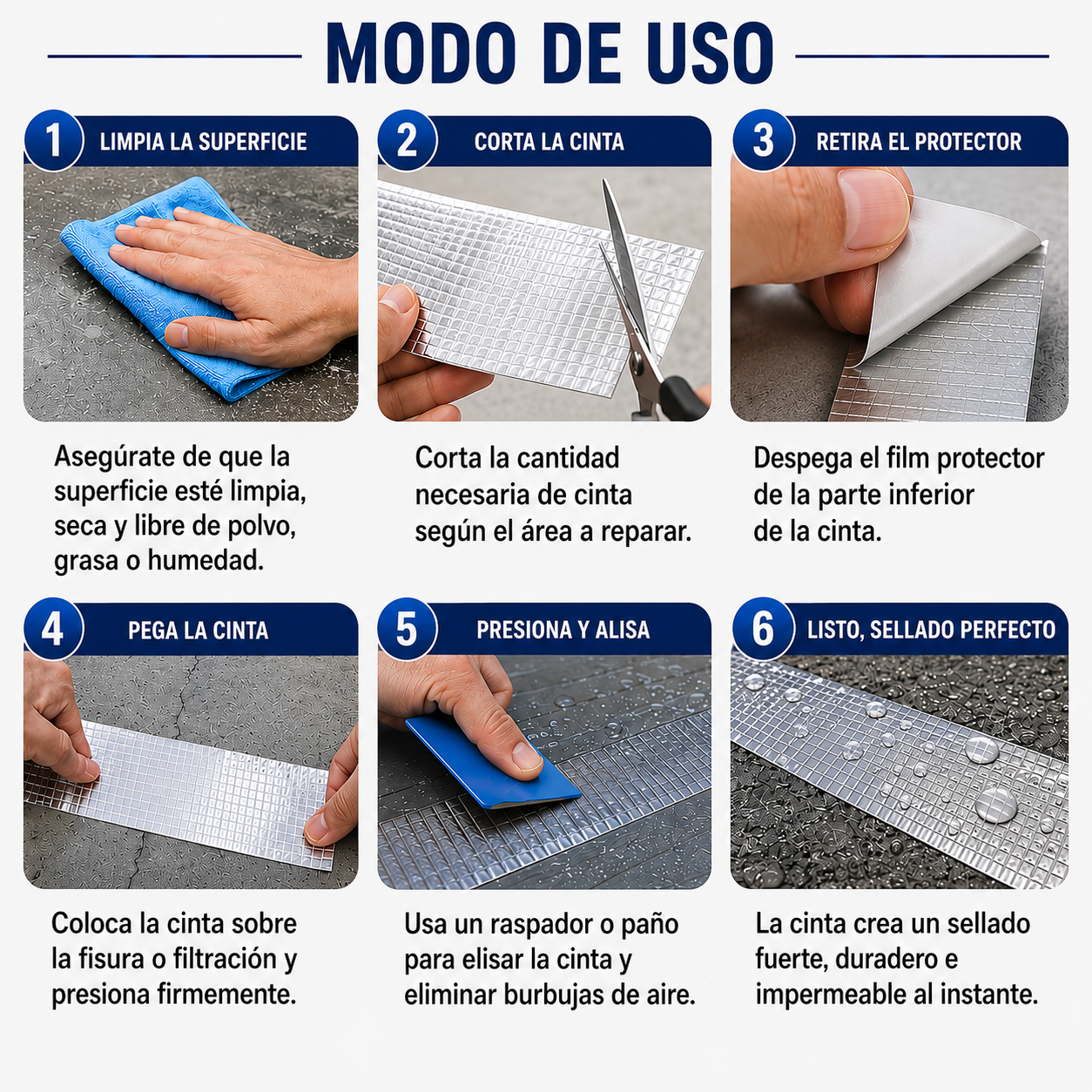 Pack 2x1 SÓLO POR HOY/ Fugastop™ / Cinta de butilo impermeable (10CM X 5 MT)