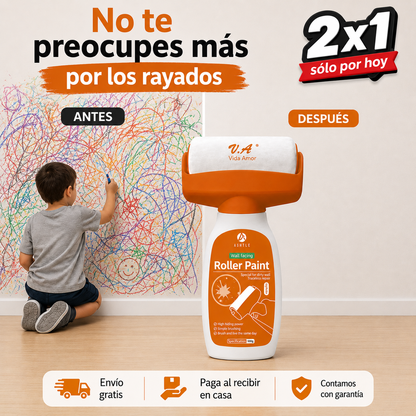 Pack 2x1 SÓLO POR HOY / RenovaRoll™ / Rodillo de pintura reparador de paredes.