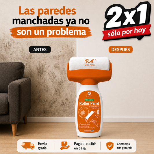 Pack 2x1 SÓLO POR HOY / RenovaRoll™ / Rodillo de pintura reparador de paredes.