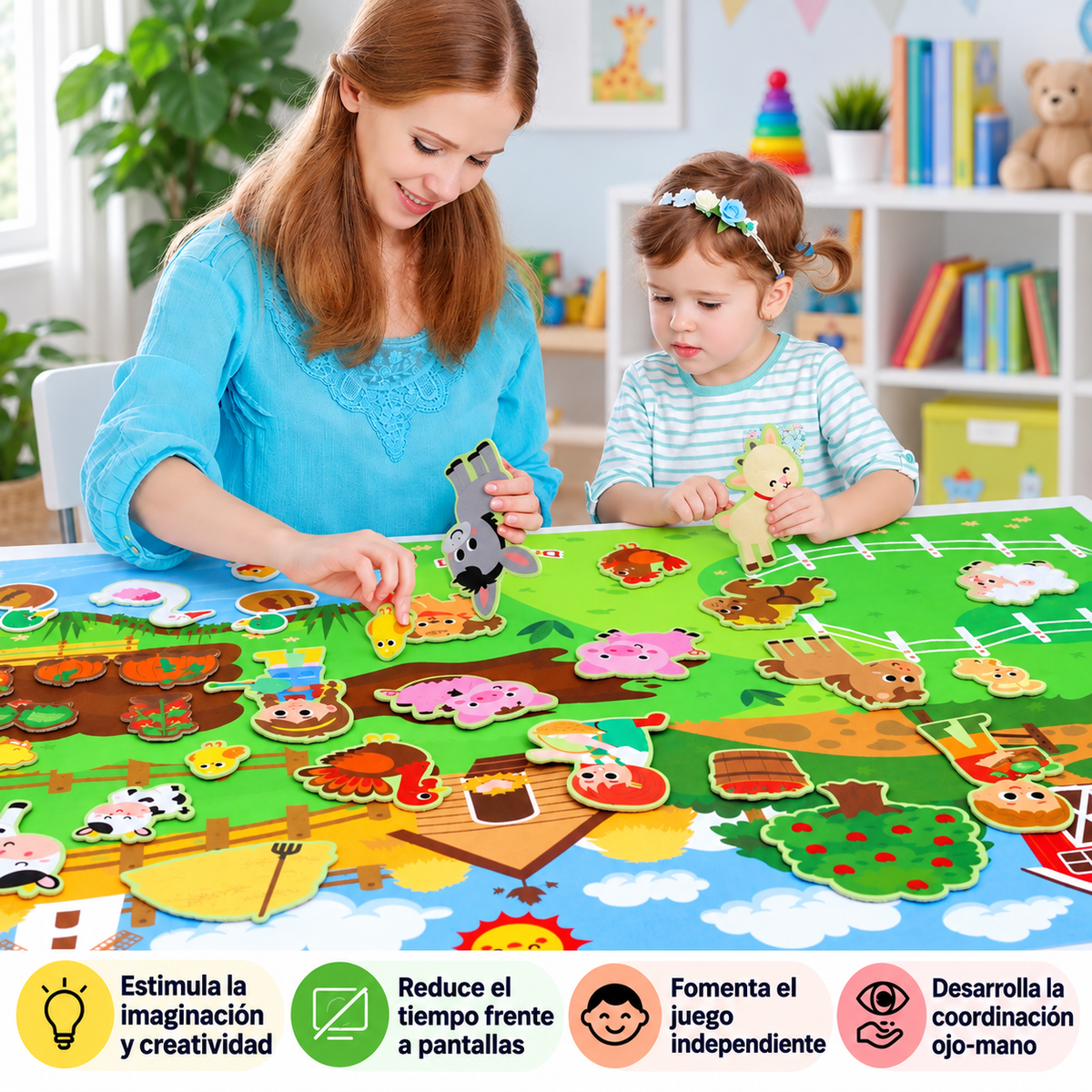 50% OFF SOLO POR HOY/ ImaginaPlay™ / Tablero didáctico