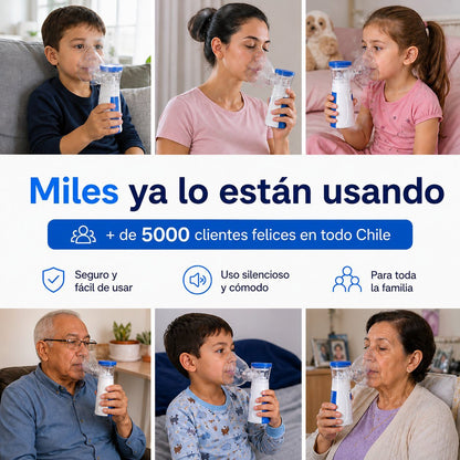 2x1 SOLO POR HOY / RespiraFlex™ / Nebulizador portátil para niños y adultos